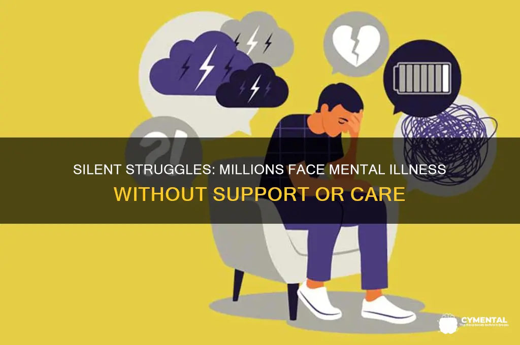 how many people go without help mental illness