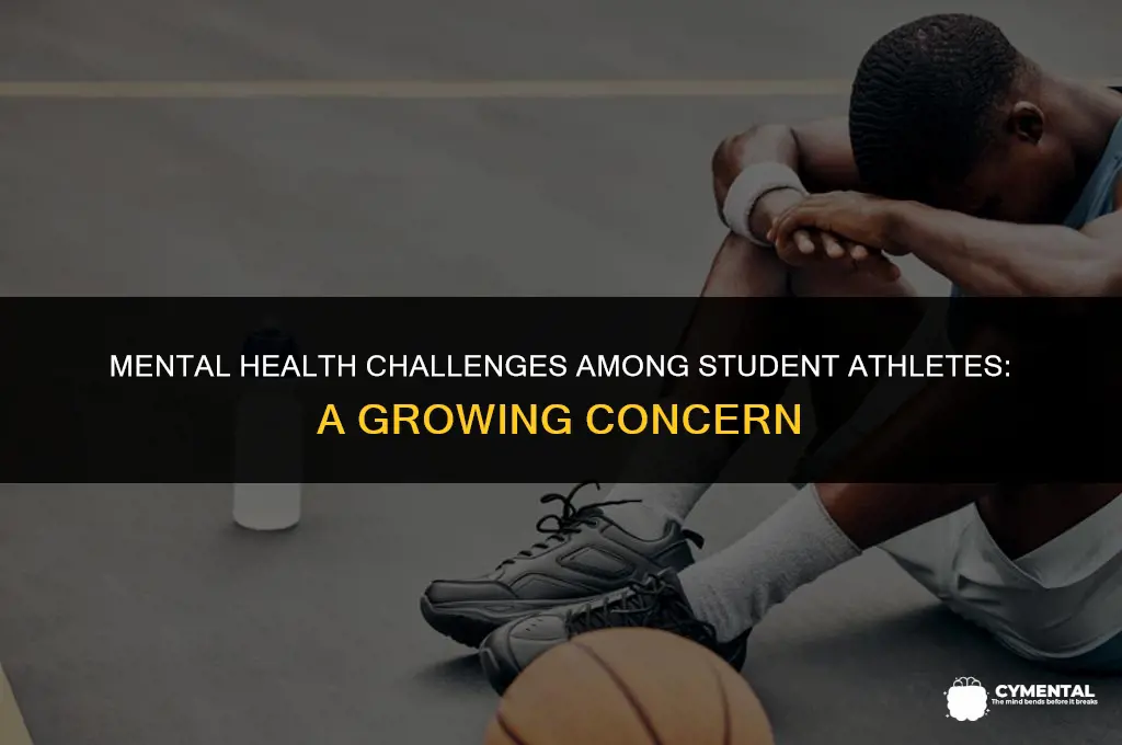 how many student athletes struggle with mental health