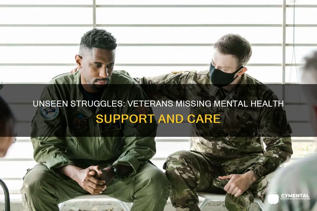 how many veterans dont get help for mental health