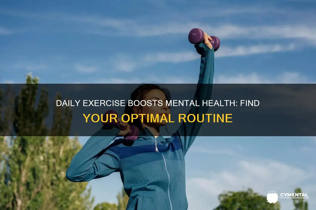 how much exercise each day can help mental health