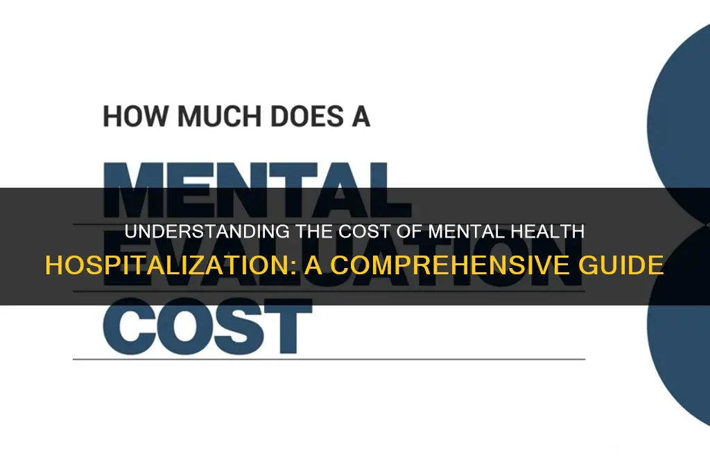 how much is it to go to a mental hospital