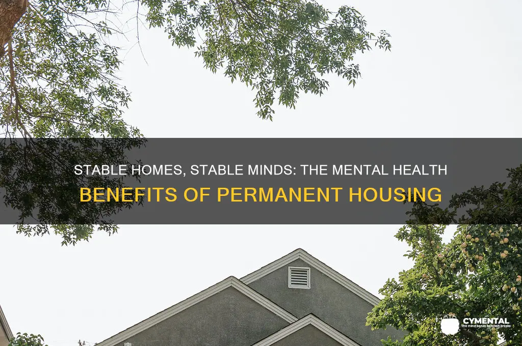 how permanent housing can help with mental health
