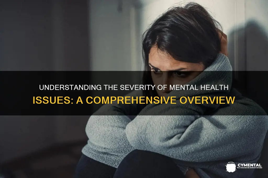 how sever is mental health issues