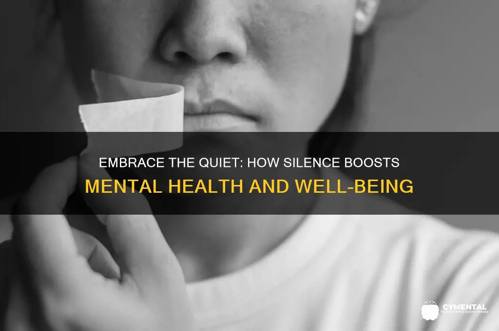 how silence helps mental health