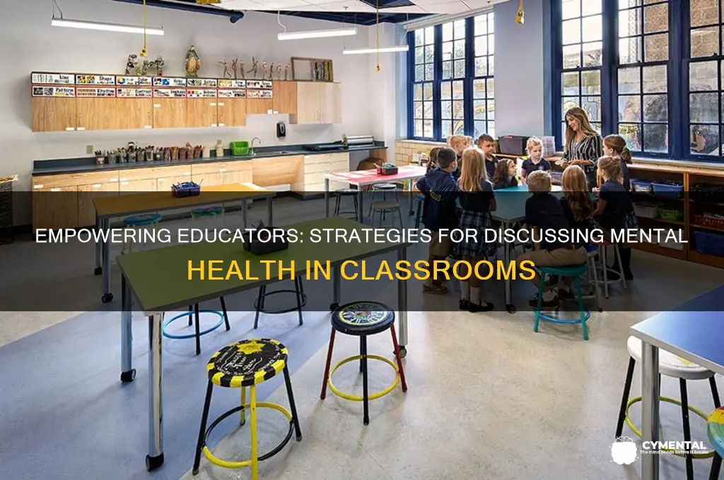 how teachers should discuss mental health issues in the classroom