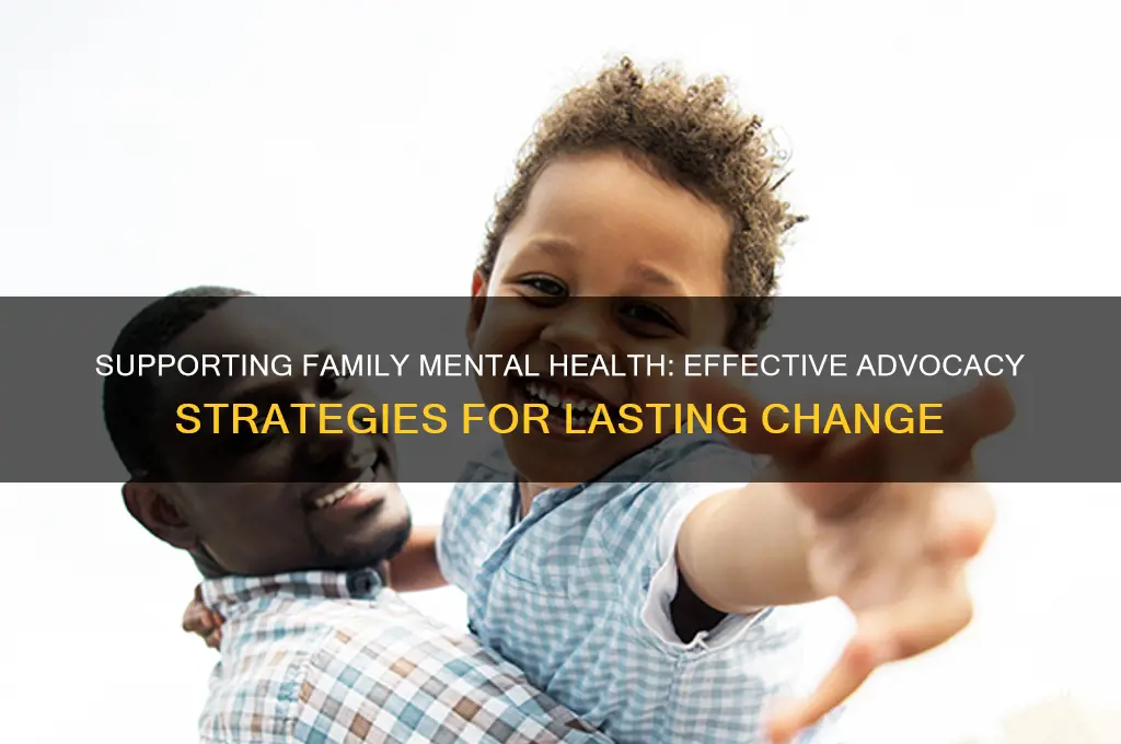 how to advocate for mental health issues in families