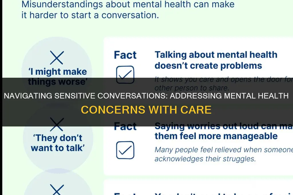 how to approach someone about concerns of mental health issue