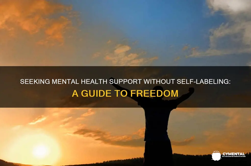 how to avoid labeling yourself when seeking mental health help