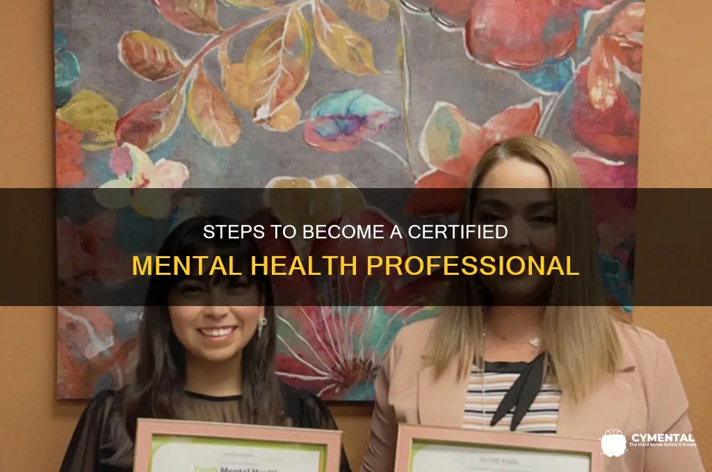 how to be certified to offer mental help