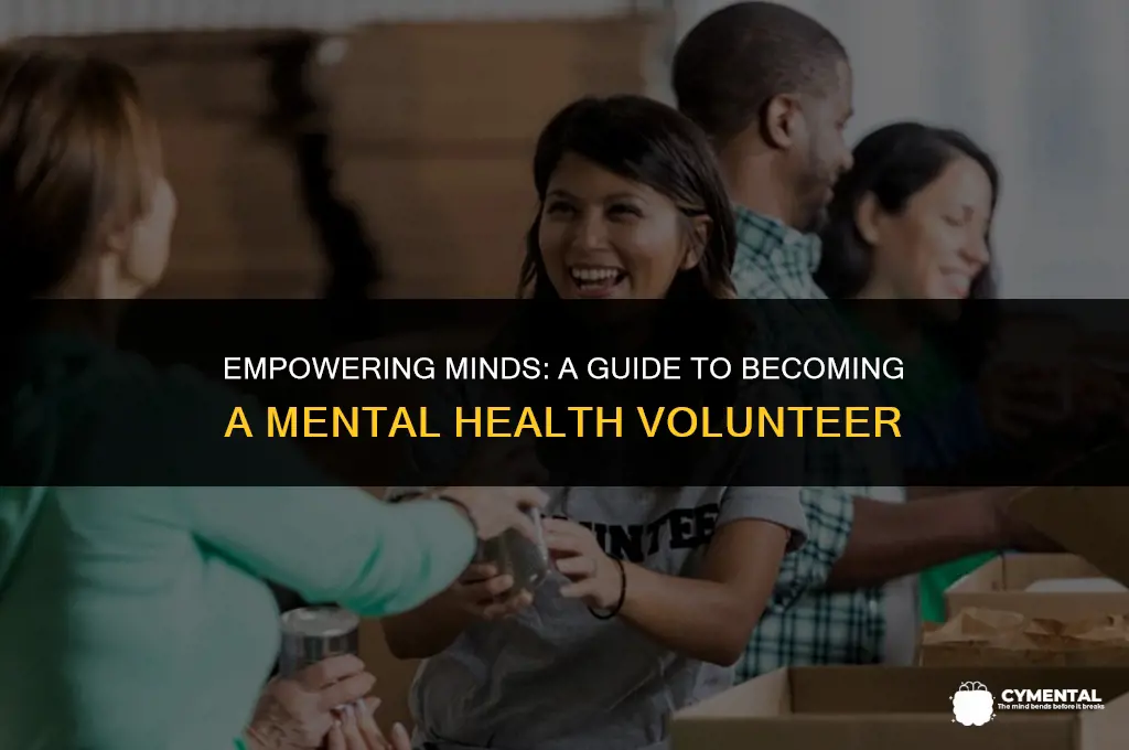 how to become a mental health volunteer