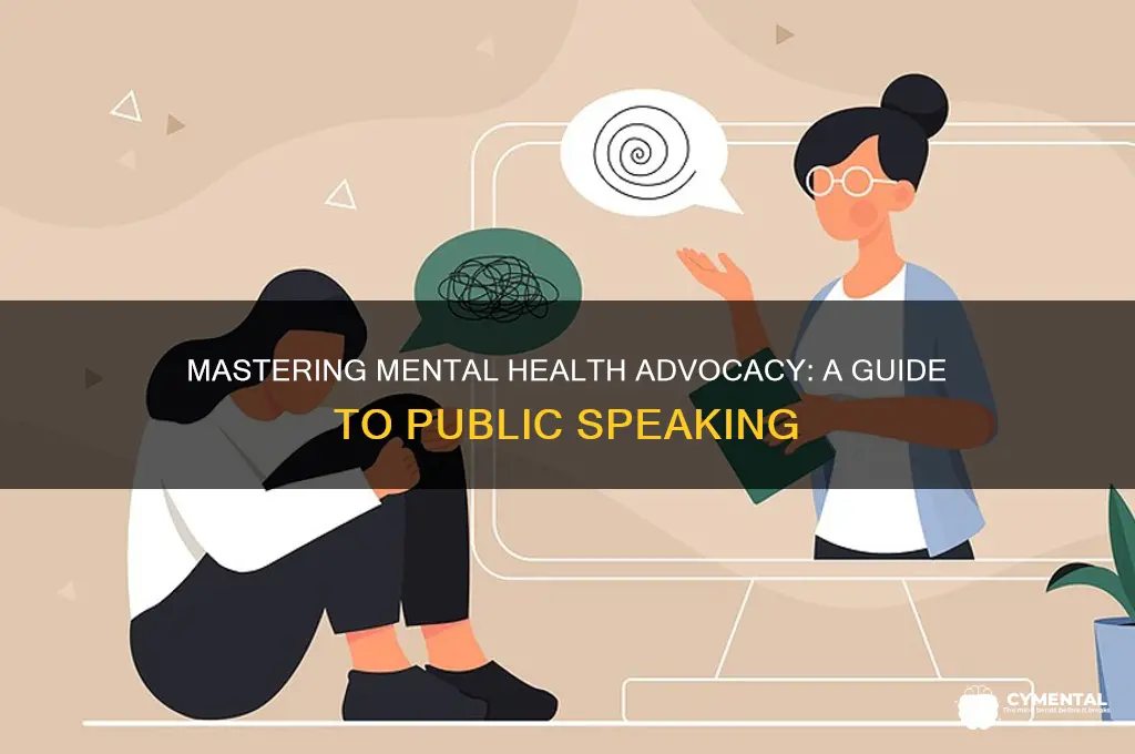 how to become a public speaker on mental health issues