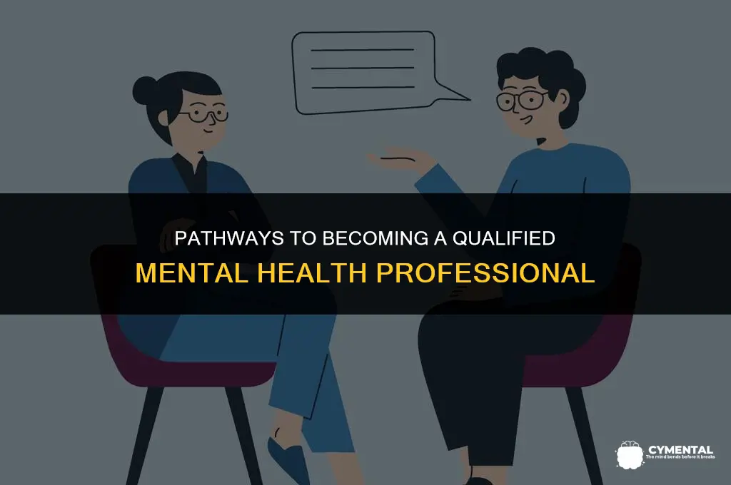 how to become a qualified mental health professional