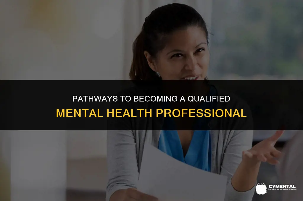 how to become qualified mental health professional