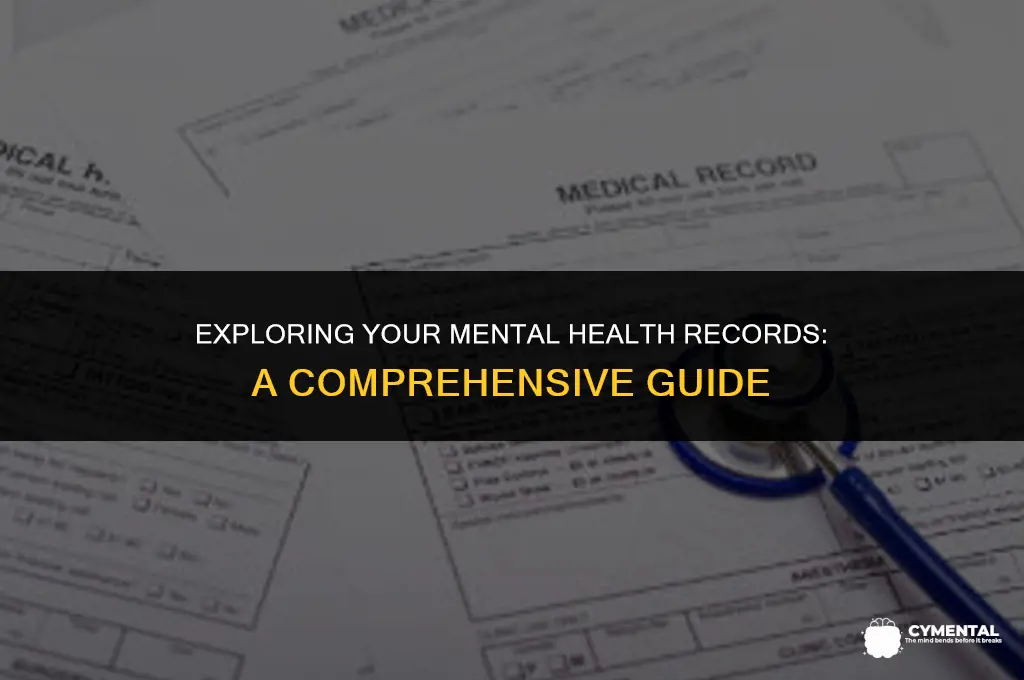 how to check mental health records