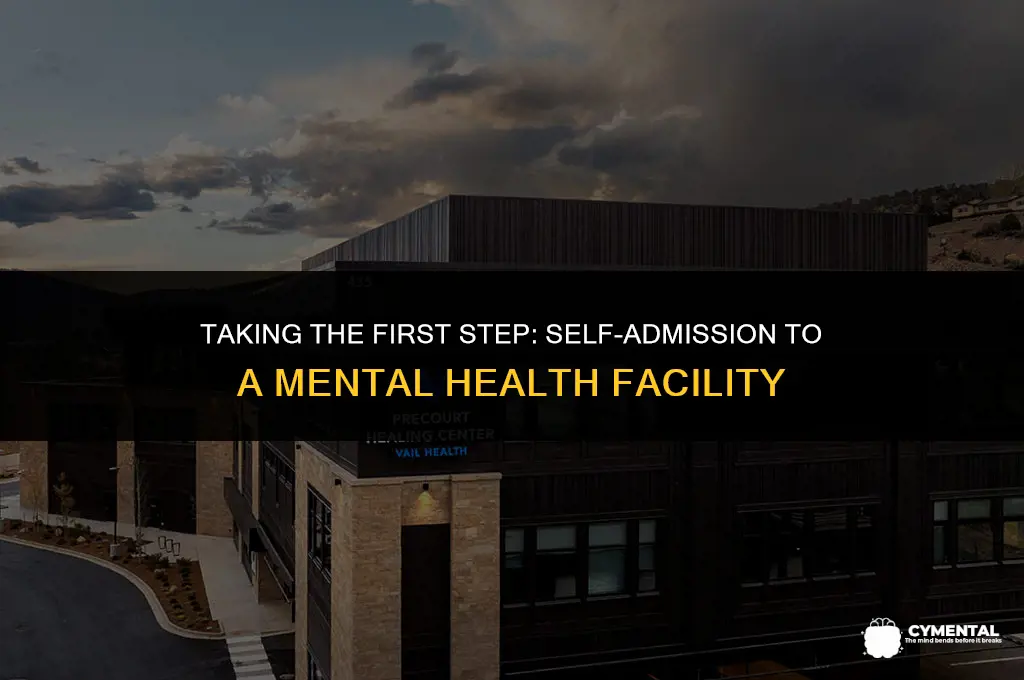 how to check myself into a mental facility