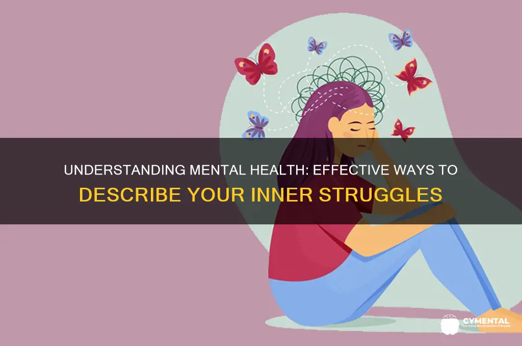 how to describe mental health issues