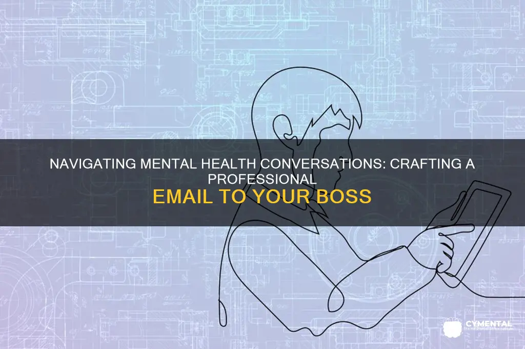 how to email my boss about a mental health issue