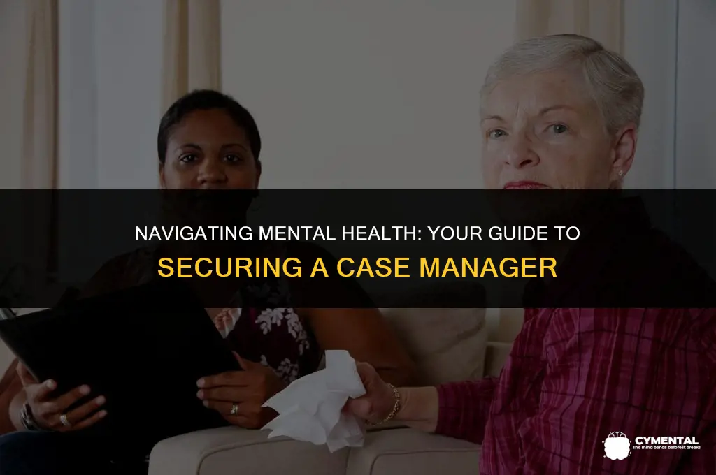 how to get a case manager for mental health