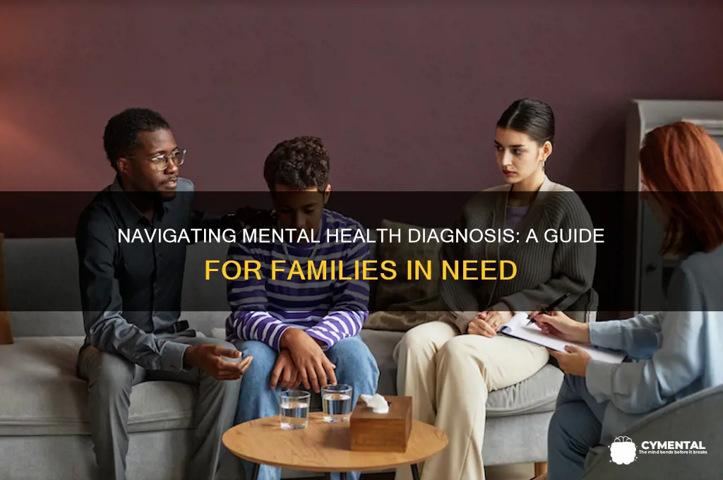 how to get a family diagnosed for mental health issues