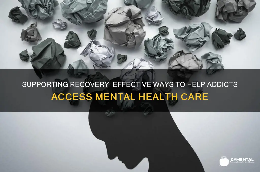how to get an addict mental health help