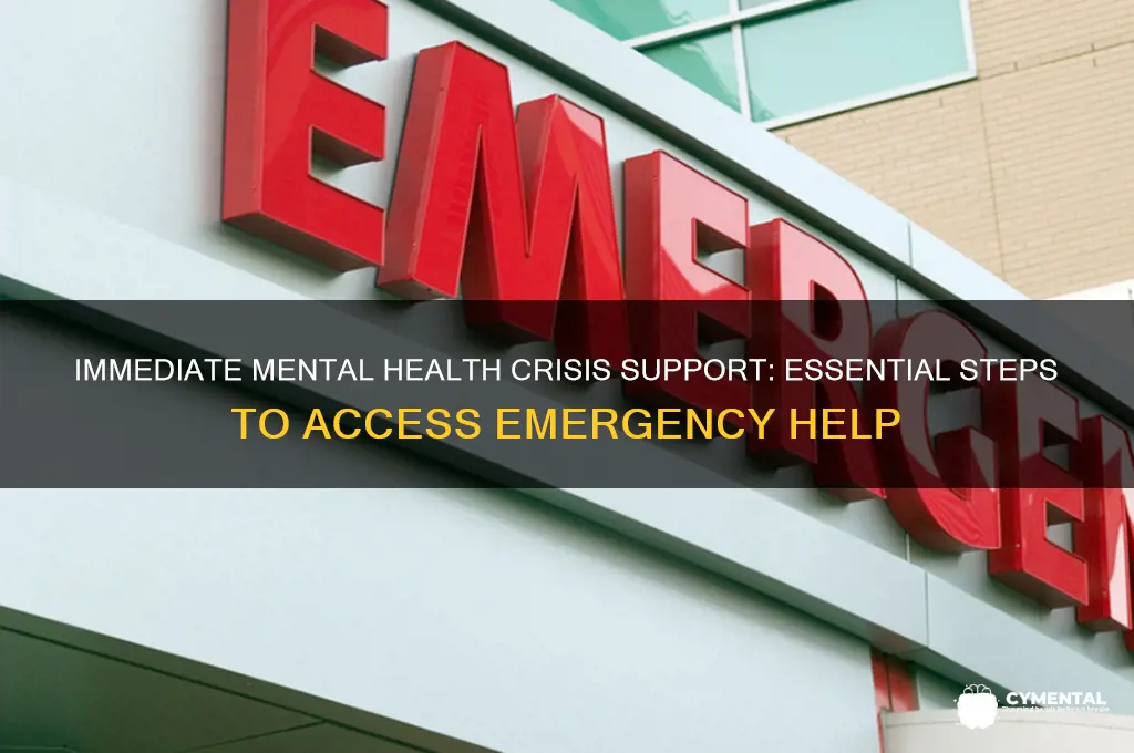 how to get emergency help for mental health