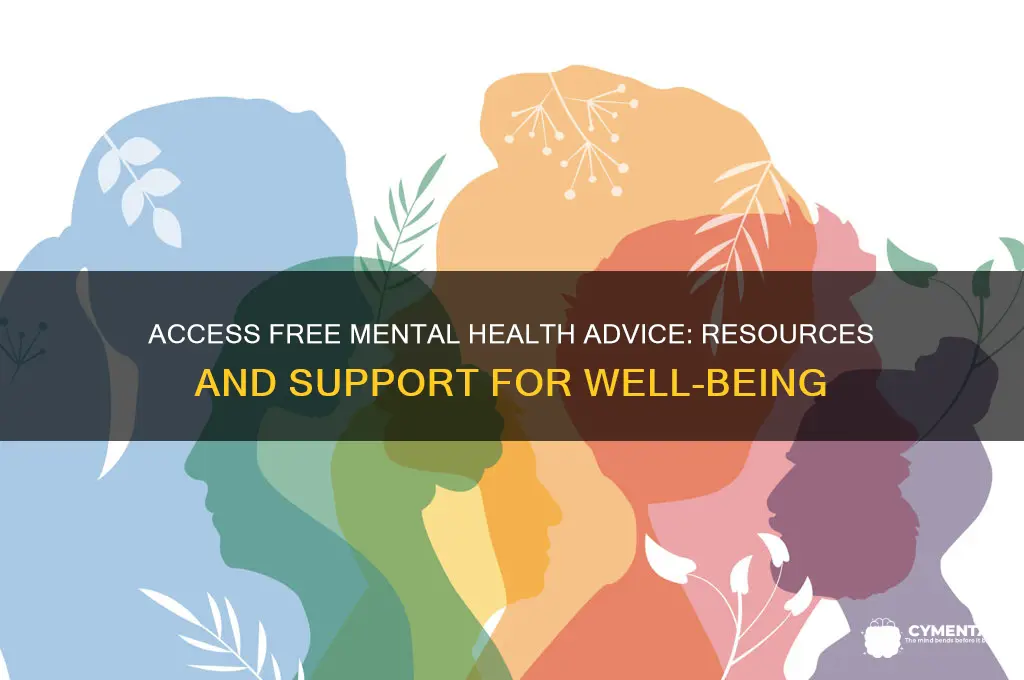 how to get free advice on mental health issues