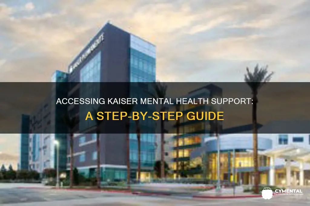 how to get mental health help kaiser