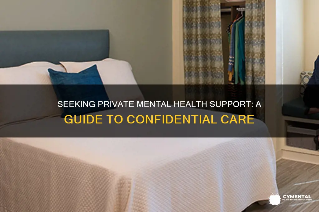how to get mental health help private