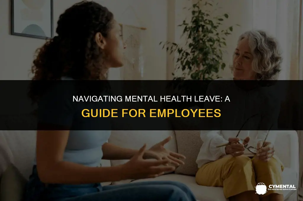 how to get mental health leave from work