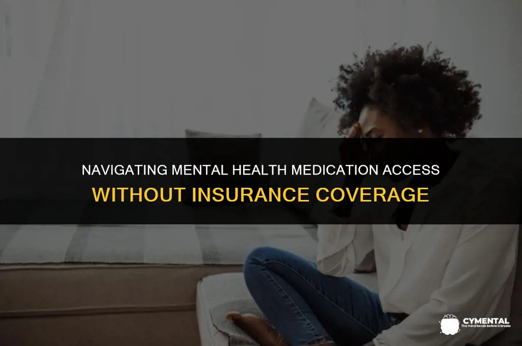 how to get mental health medication without insurance