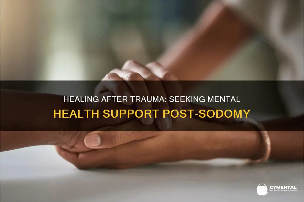 how to get mental help after sodomy