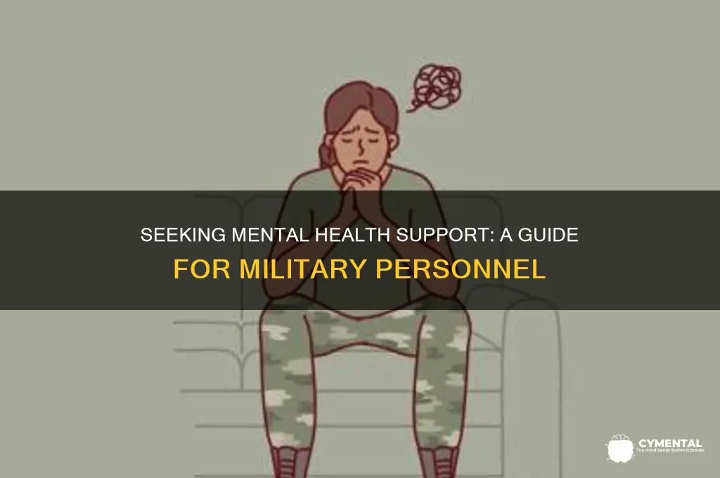 how to get mental help in the military