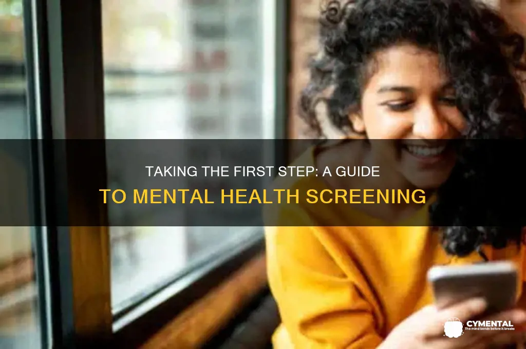 how to get screened for mental health issues