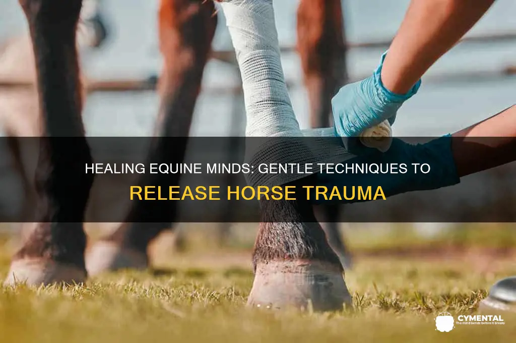 how to help a horse release mental trauma