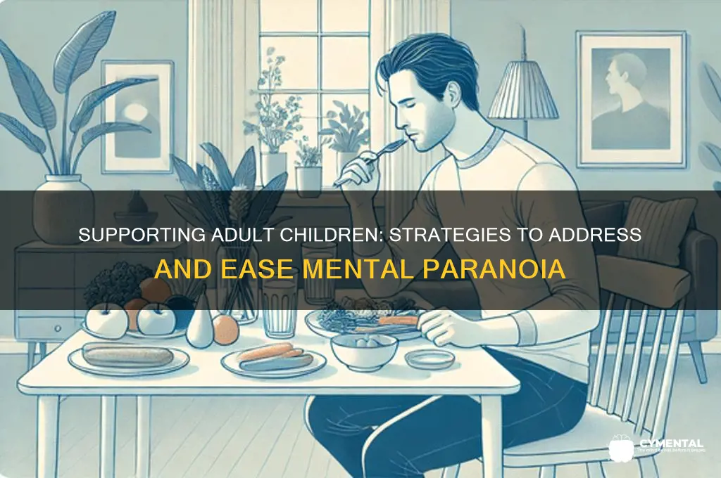 how to help an adult child with mental paranoia