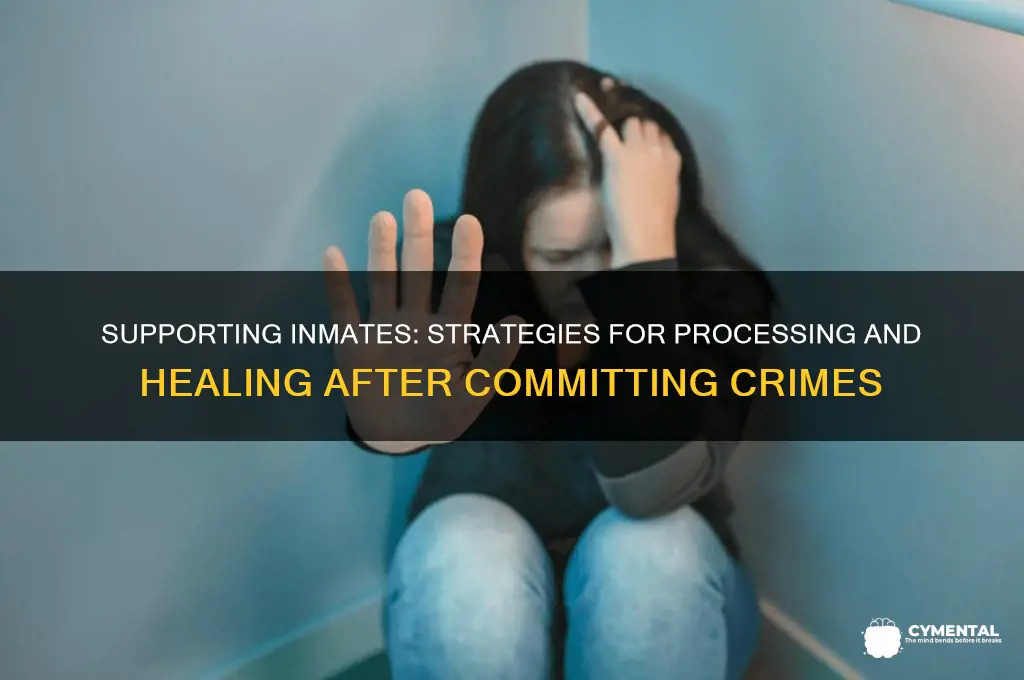 how to help an inmate mental process their crime