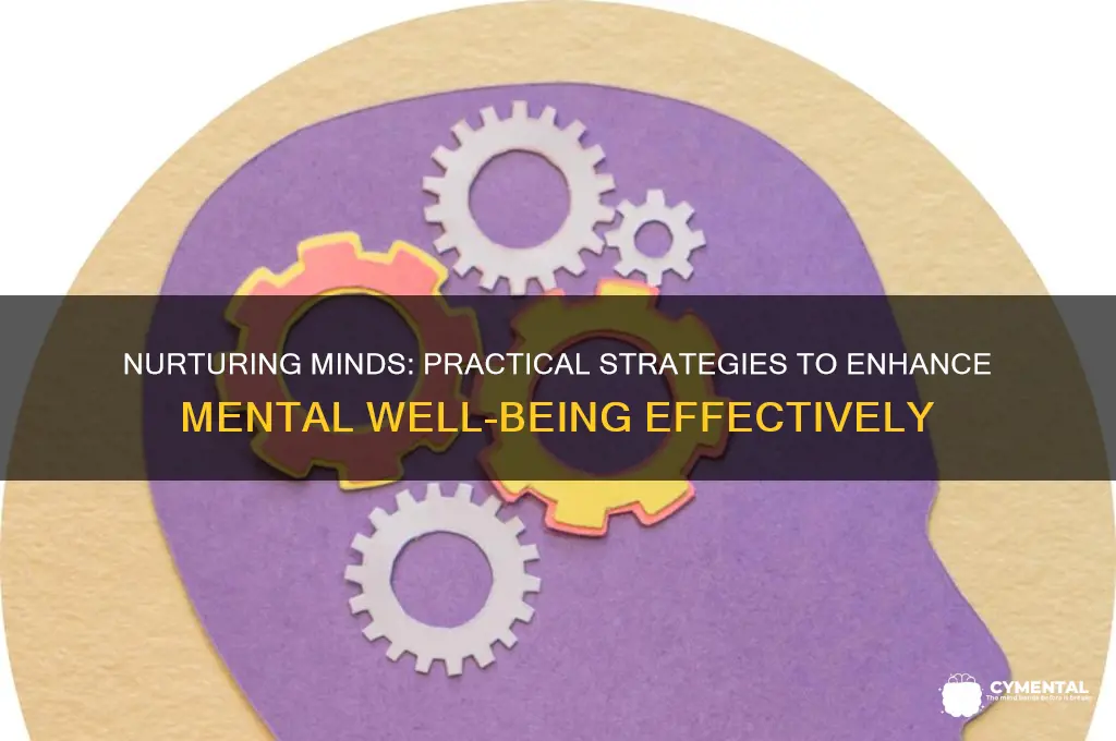 how to help and improve mental health