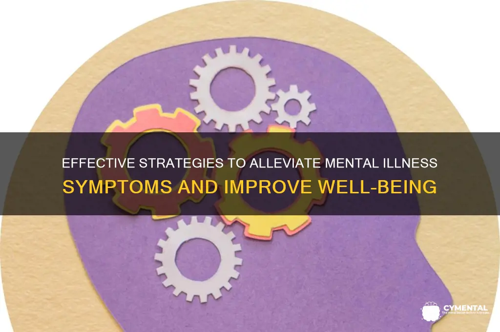how to help decrease the symptoms of a mental illness
