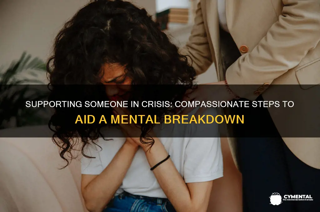 how to help domeone having a mental breakdown