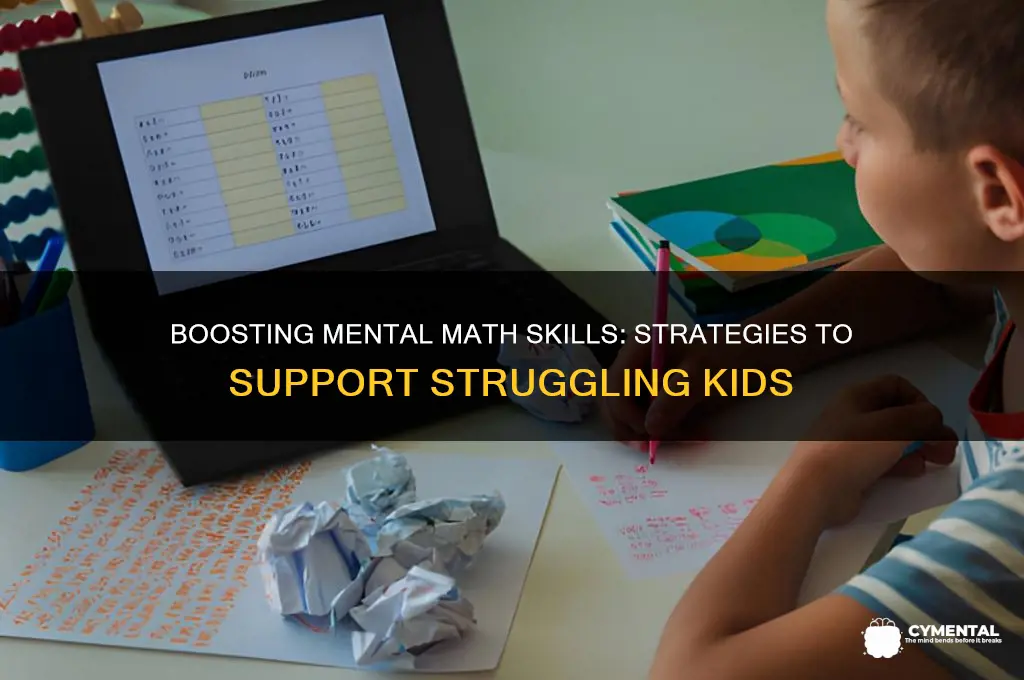 how to help kids who struggle with mental math