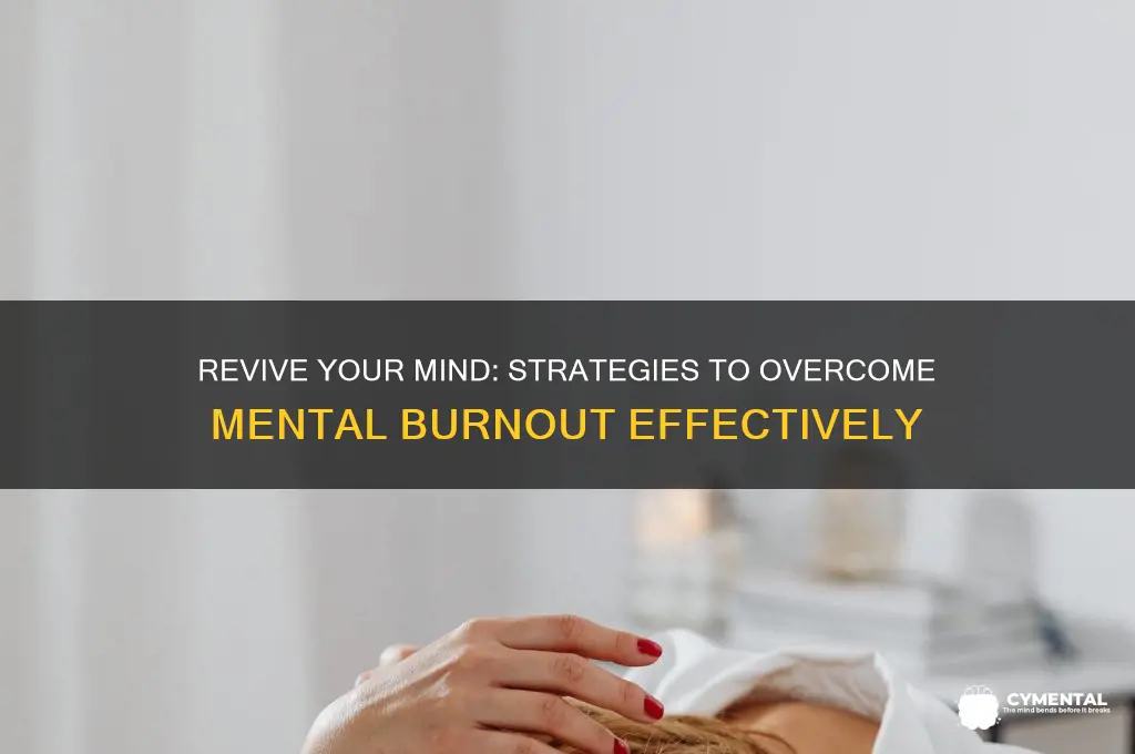 how to help mental burnout
