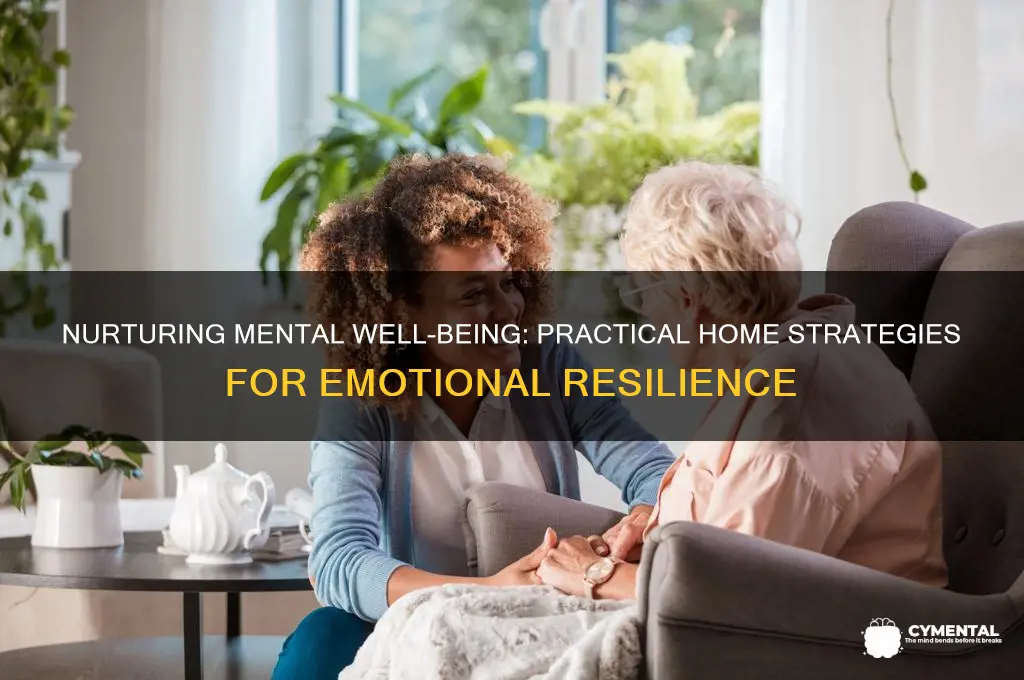 how to help mental health at home
