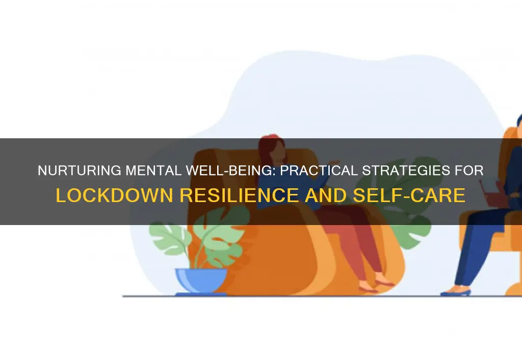 how to help mental health during lockdown