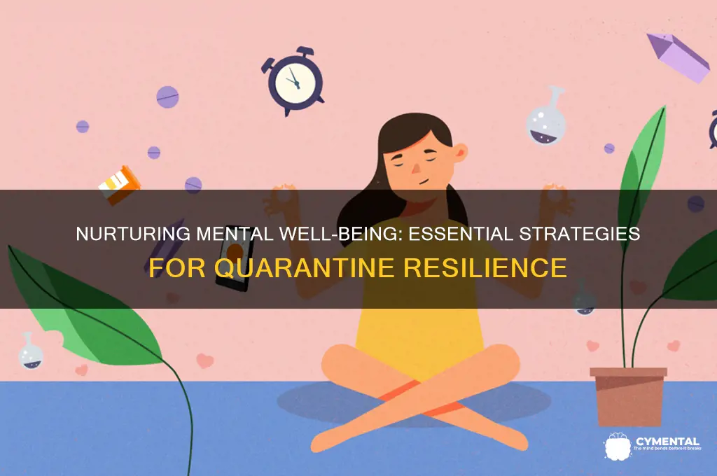 how to help mental health during quarantine