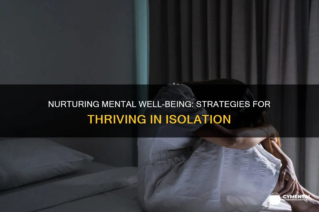 how to help mental health in isolation