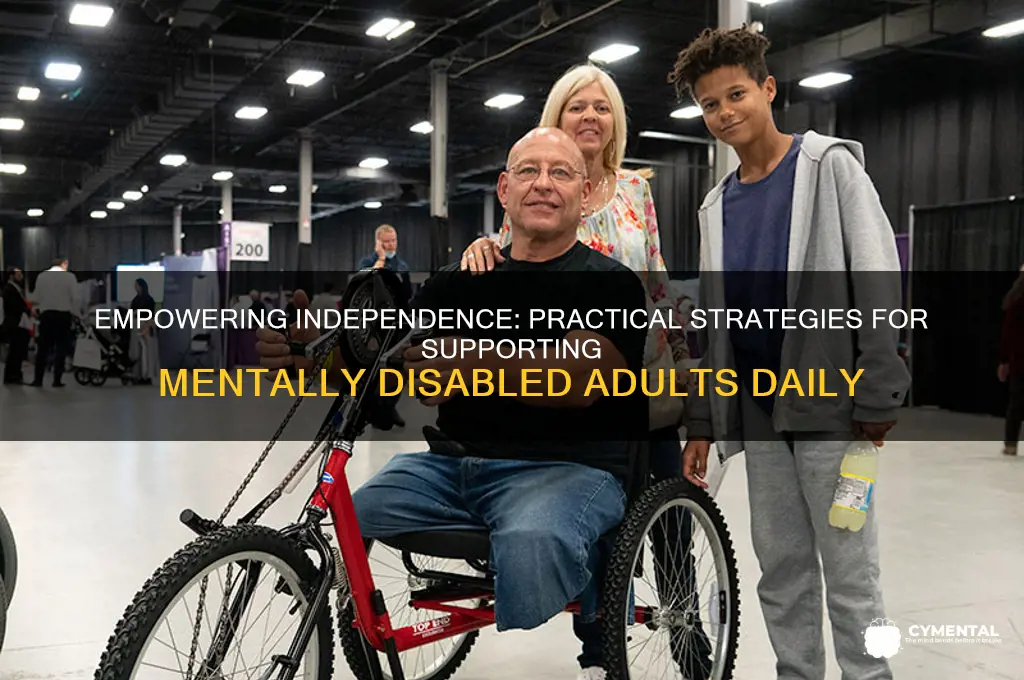 how to help mentally disabled adults with everyday life