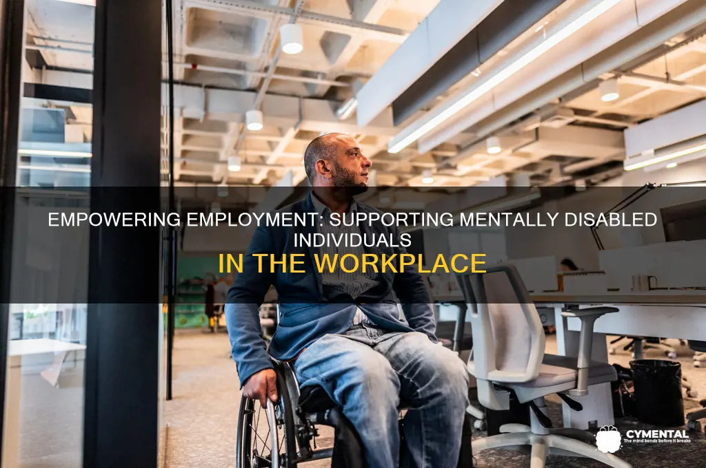 how to help mentally disabled job