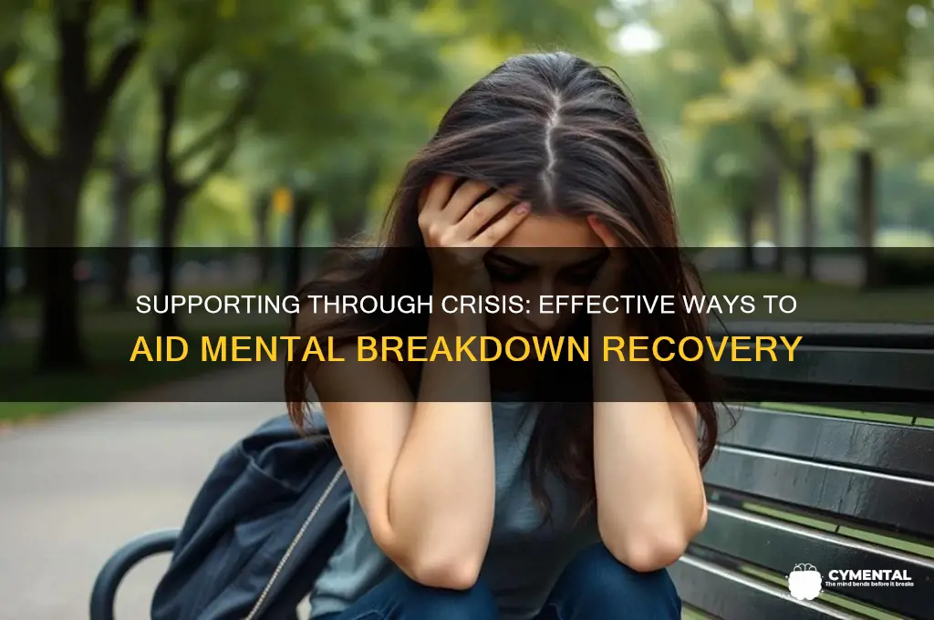 how to help someone in a mental breakdown