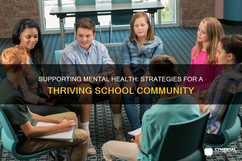 how to help with mental health around the school community