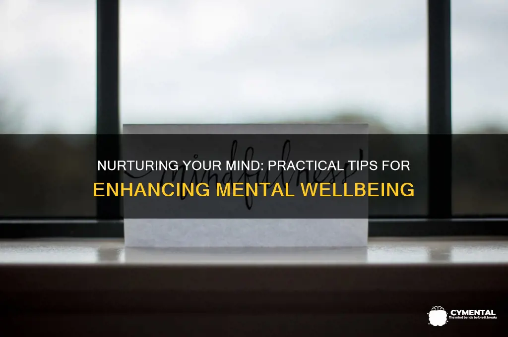 how to help your mental wellbeing
